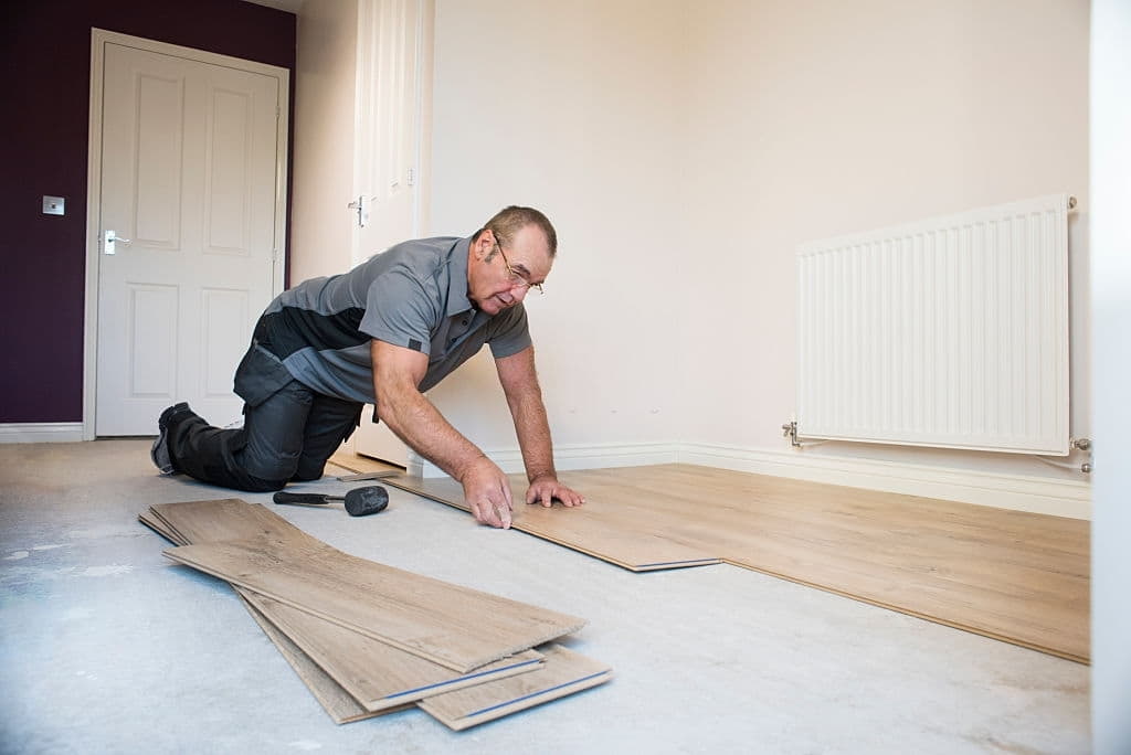 Installation of parquet Floors