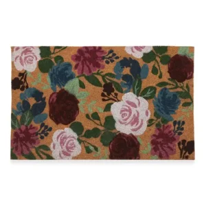 Flower Coir Printed Mat