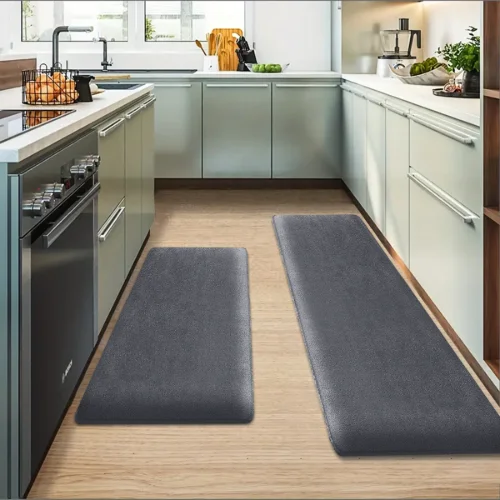 Black Color Kitchen Mats