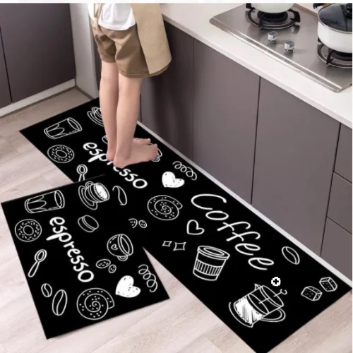 Black Kitchen Mats