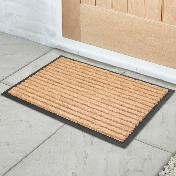 Jumbo Stripe Rubber Coir Doormat