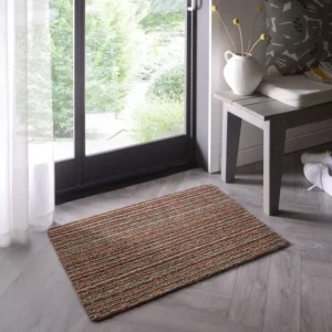 Marvel Striped Cotton Washable Doormat