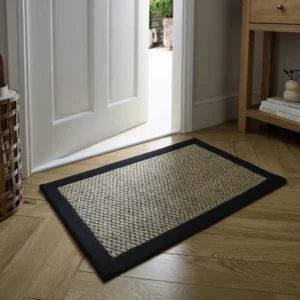Sisal Look Washable Border Doormat
